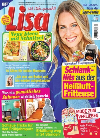 Titelbild der Ausgabe 7/2025 von Lisa. Diese Zeitschrift und viele weitere Frauenzeitschriften als Abo oder epaper bei United Kiosk online kaufen.