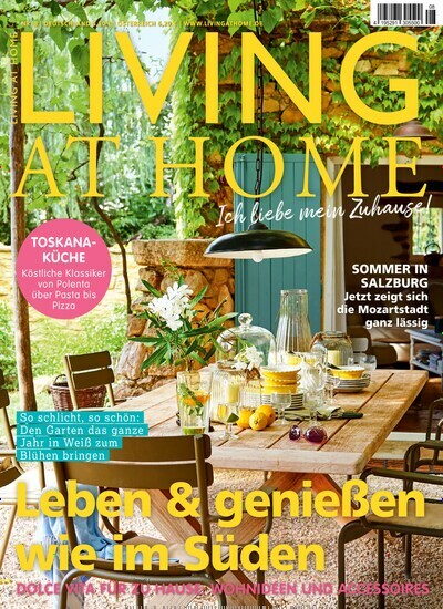 Titelbild der Ausgabe 8/2024 von Living at Home. Diese Zeitschrift und viele weitere Gartenzeitschriften und Wohnzeitschriften als Abo oder epaper bei United Kiosk online kaufen.