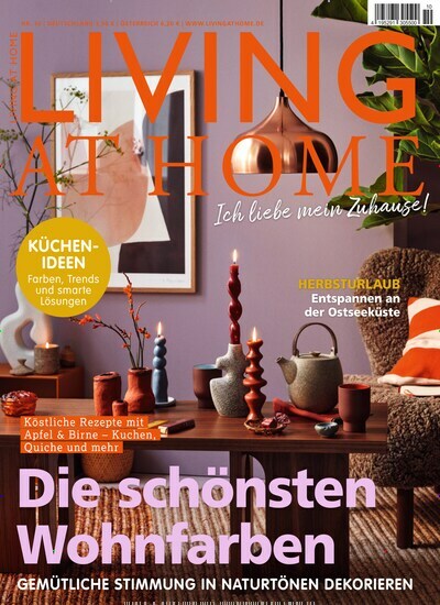 Titelbild der Ausgabe 10/2024 von Living at Home. Diese Zeitschrift und viele weitere Gartenzeitschriften und Wohnzeitschriften als Abo oder epaper bei United Kiosk online kaufen.