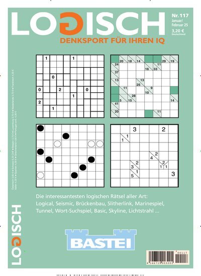 Titelbild der Ausgabe 117/2024 von Logisch. Diese Zeitschrift und viele weitere Groschenromane und Rätselhefte als Abo oder epaper bei United Kiosk online kaufen.