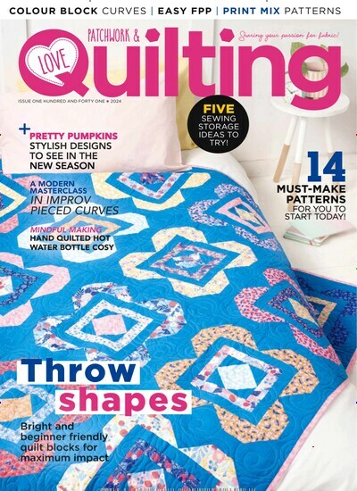 Titelbild der Ausgabe 9/2024 von Love Patchwork & Quilting. Diese Zeitschrift und viele weitere Modemagazine und DIY-Magazine als Abo oder epaper bei United Kiosk online kaufen.