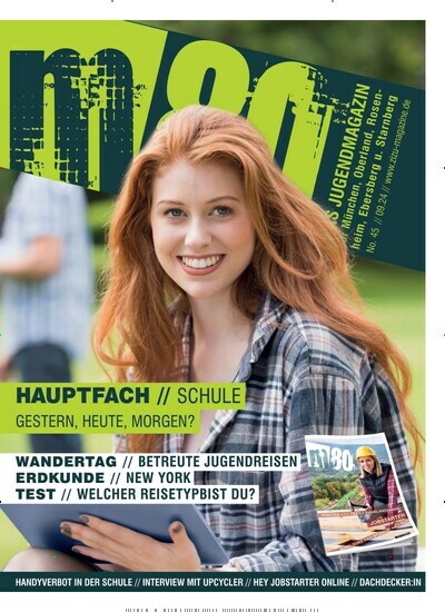 Titelbild der Ausgabe 3/2024 von m80 Jugendmagazin mit integriertem Jobstarter. Diese Zeitschrift und viele weitere Jugendzeitschriften und Kinderzeitschriften als Abo oder epaper bei United Kiosk online kaufen.