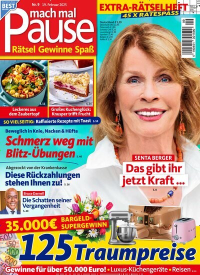 Titelbild der Ausgabe 9/2025 von mach mal Pause. Diese Zeitschrift und viele weitere Frauenzeitschriften als Abo oder epaper bei United Kiosk online kaufen.