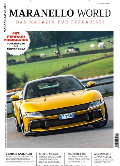 Titelbild der Ausgabe 4/2024 von Maranello World. Diese Zeitschrift und viele weitere Automagazine und Motorradzeitschriften als Abo oder epaper bei United Kiosk online kaufen.