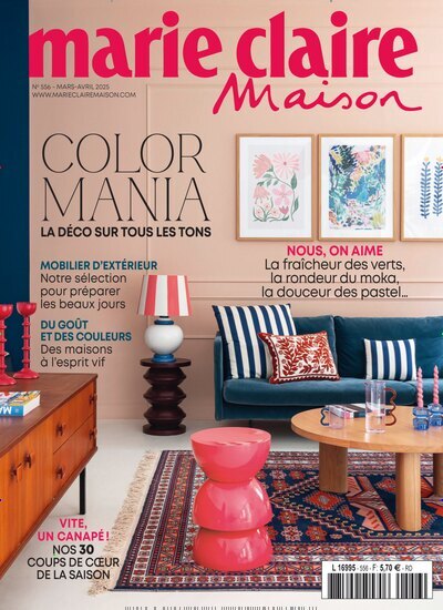 Titelbild der Ausgabe 2/2025 von Marie claire maison Frankreich. Diese Zeitschrift und viele weitere Gartenzeitschriften und Wohnzeitschriften als Abo oder epaper bei United Kiosk online kaufen.