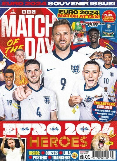 Titelbild der Ausgabe 707/2024 von Match of the Day Magazine. Diese Zeitschrift und viele weitere Sportmagazine als Abo oder epaper bei United Kiosk online kaufen.