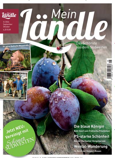 Titelbild der Ausgabe 5/2024 von Mein Ländle (ehemals Schöner Südwesten). Diese Zeitschrift und viele weitere Gartenzeitschriften und Wohnzeitschriften als Abo oder epaper bei United Kiosk online kaufen.