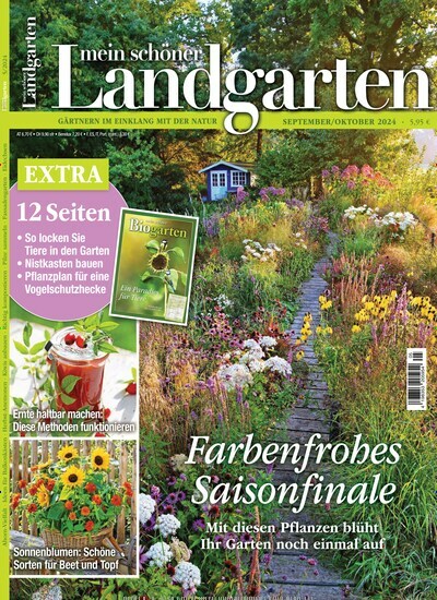 Titelbild der Ausgabe 5/2024 von Mein schöner Landgarten. Diese Zeitschrift und viele weitere Gartenzeitschriften und Wohnzeitschriften als Abo oder epaper bei United Kiosk online kaufen.