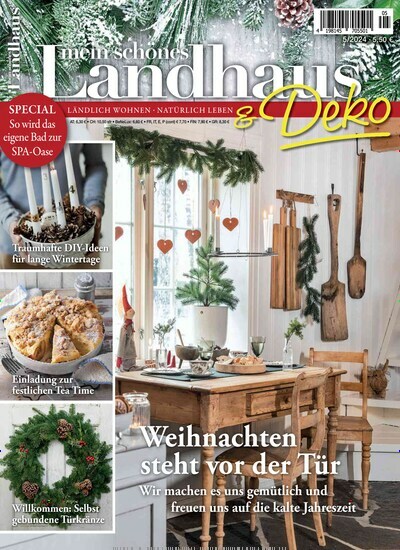 Titelbild der Ausgabe 5/2024 von Mein schönes Landhaus. Diese Zeitschrift und viele weitere Gartenzeitschriften und Wohnzeitschriften als Abo oder epaper bei United Kiosk online kaufen.