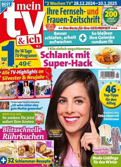 Titelbild der Ausgabe 1/2025 von Mein TV & ich. Diese Zeitschrift und viele weitere Programmzeitschriften als Abo oder epaper bei United Kiosk online kaufen.