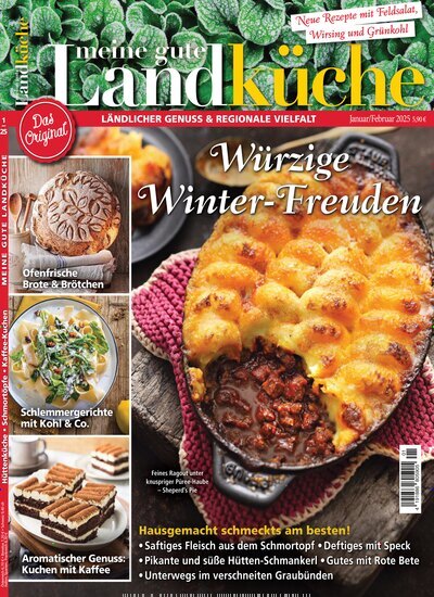 Titelbild der Ausgabe 1/2025 von Meine gute Landküche. Diese Zeitschrift und viele weitere Gartenzeitschriften und Wohnzeitschriften als Abo oder epaper bei United Kiosk online kaufen.