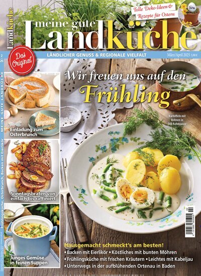 Titelbild der Ausgabe 2/2025 von Meine gute Landküche. Diese Zeitschrift und viele weitere Gartenzeitschriften und Wohnzeitschriften als Abo oder epaper bei United Kiosk online kaufen.