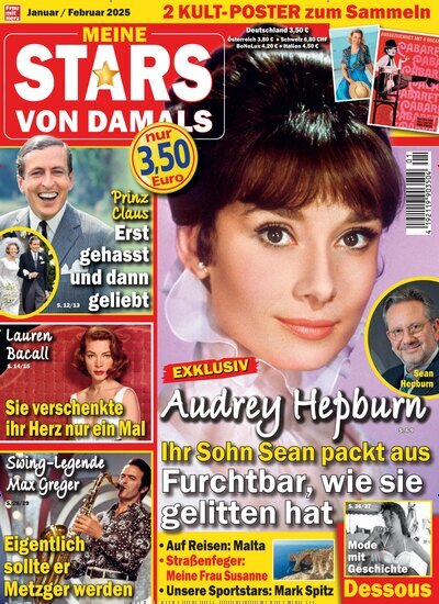 Titelbild der Ausgabe 1/2025 von Meine Stars von damals. Diese Zeitschrift und viele weitere Frauenzeitschriften als Abo oder epaper bei United Kiosk online kaufen.