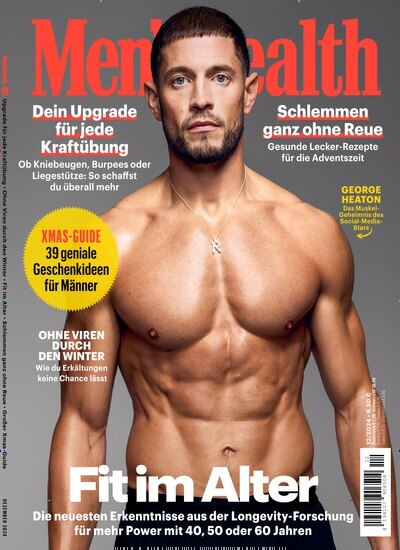 Titelbild der Ausgabe 12/2024 von Mens Health. Diese Zeitschrift und viele weitere Lifestylemagazine und Peoplemagazine als Abo oder epaper bei United Kiosk online kaufen.