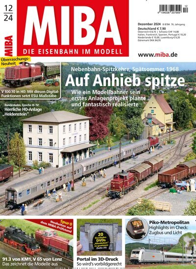 Titelbild der Ausgabe 12/2024 von MIBA Miniaturbahnen. Diese Zeitschrift und viele weitere Reisemagazine, Freizeitmagazine und Wissensmagazine als Abo oder epaper bei United Kiosk online kaufen.