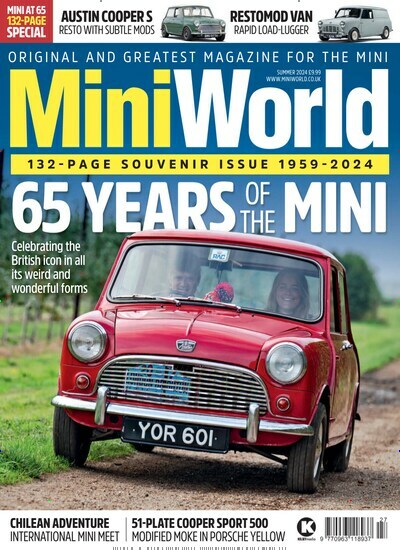 Titelbild der Ausgabe 9/2024 von Mini World. Diese Zeitschrift und viele weitere Automagazine und Motorradzeitschriften als Abo oder epaper bei United Kiosk online kaufen.