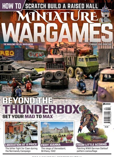 Titelbild der Ausgabe 2/2025 von Miniatur Wargames. Diese Zeitschrift und viele weitere Reisemagazine, Freizeitmagazine und Wissensmagazine als Abo oder epaper bei United Kiosk online kaufen.