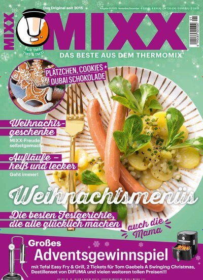 Titelbild der Ausgabe 1/2025 von MIXX. Diese Zeitschrift und viele weitere Kochzeitschriften und Backzeitschriften als Abo oder epaper bei United Kiosk online kaufen.