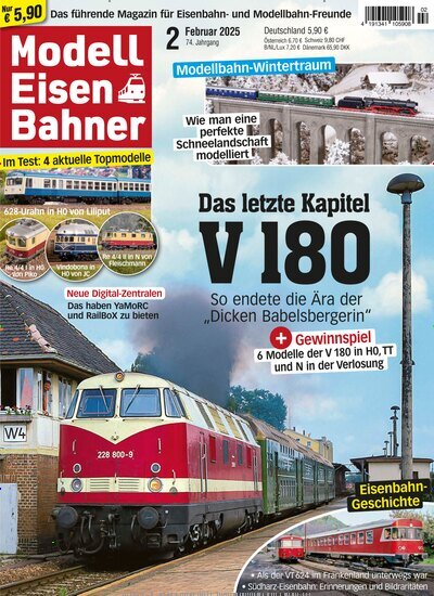 Titelbild der Ausgabe 2/2025 von Modelleisenbahner. Diese Zeitschrift und viele weitere Reisemagazine, Freizeitmagazine und Wissensmagazine als Abo oder epaper bei United Kiosk online kaufen.