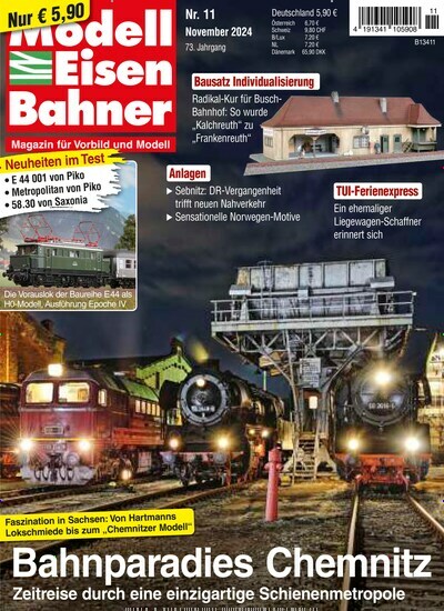 Titelbild der Ausgabe 11/2024 von Modelleisenbahner. Diese Zeitschrift und viele weitere Reisemagazine, Freizeitmagazine und Wissensmagazine als Abo oder epaper bei United Kiosk online kaufen.