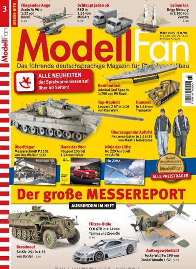 Titelbild der Ausgabe 3/2025 von ModellFan. Diese Zeitschrift und viele weitere Reisemagazine, Freizeitmagazine und Wissensmagazine als Abo oder epaper bei United Kiosk online kaufen.