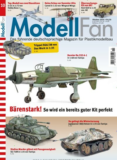 Titelbild der Ausgabe 10/2024 von ModellFan. Diese Zeitschrift und viele weitere Reisemagazine, Freizeitmagazine und Wissensmagazine als Abo oder epaper bei United Kiosk online kaufen.