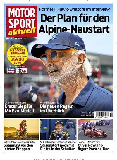 Titelbild der Ausgabe 5/2025 von Motor Sport aktuell. Diese Zeitschrift und viele weitere Automagazine und Motorradzeitschriften als Abo oder epaper bei United Kiosk online kaufen.