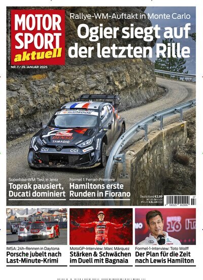 Titelbild der Ausgabe 7/2025 von Motor Sport aktuell. Diese Zeitschrift und viele weitere Automagazine und Motorradzeitschriften als Abo oder epaper bei United Kiosk online kaufen.