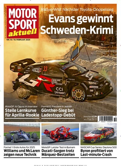 Titelbild der Ausgabe 10/2025 von Motor Sport aktuell. Diese Zeitschrift und viele weitere Automagazine und Motorradzeitschriften als Abo oder epaper bei United Kiosk online kaufen.