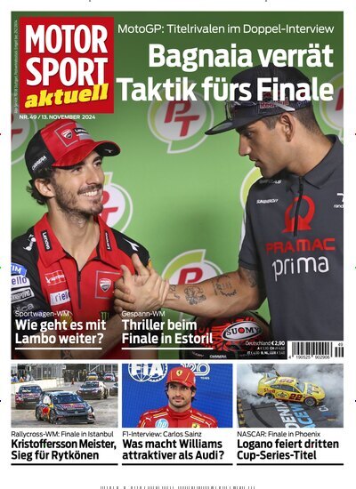 Titelbild der Ausgabe 49/2024 von Motor Sport aktuell. Diese Zeitschrift und viele weitere Automagazine und Motorradzeitschriften als Abo oder epaper bei United Kiosk online kaufen.