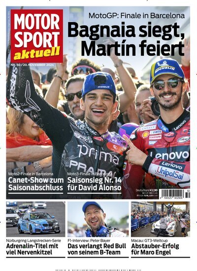 Titelbild der Ausgabe 50/2024 von Motor Sport aktuell. Diese Zeitschrift und viele weitere Automagazine und Motorradzeitschriften als Abo oder epaper bei United Kiosk online kaufen.