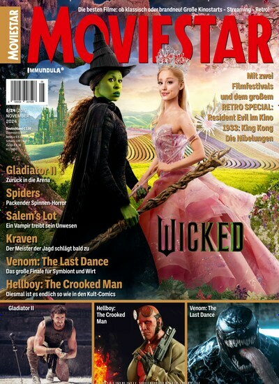 Titelbild der Ausgabe 5/2024 von Moviestar. Diese Zeitschrift und viele weitere Audiomagazine, Filmmagazine und Fotozeitschriften als Abo oder epaper bei United Kiosk online kaufen.