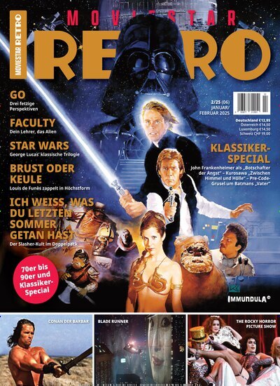 Titelbild der Ausgabe 6/2025 von Moviestar Retro. Diese Zeitschrift und viele weitere Audiomagazine, Filmmagazine und Fotozeitschriften als Abo oder epaper bei United Kiosk online kaufen.