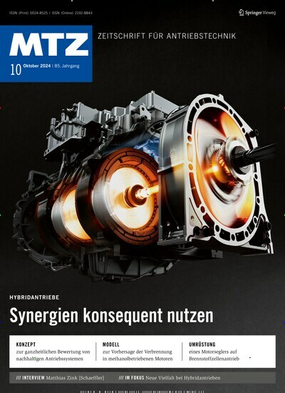 Titelbild der Ausgabe 10/2024 von MTZ - Motortechnische Zeitschrift. Diese Zeitschrift und viele weitere Industriemagazine und Handwerkmagazine als Abo oder epaper bei United Kiosk online kaufen.