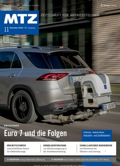 Titelbild der Ausgabe 11/2024 von MTZ - Motortechnische Zeitschrift. Diese Zeitschrift und viele weitere Industriemagazine und Handwerkmagazine als Abo oder epaper bei United Kiosk online kaufen.