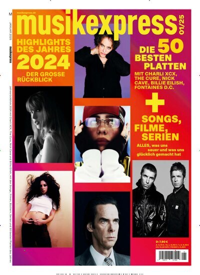 Titelbild der Ausgabe 1/2025 von musikexpress. Diese Zeitschrift und viele weitere Reisemagazine, Freizeitmagazine und Wissensmagazine als Abo oder epaper bei United Kiosk online kaufen.