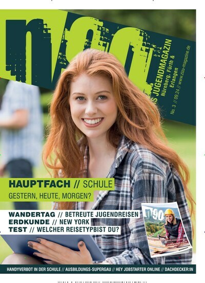 Titelbild der Ausgabe 3/2024 von n90 Jugendmagazin. Diese Zeitschrift und viele weitere Jugendzeitschriften und Kinderzeitschriften als Abo oder epaper bei United Kiosk online kaufen.