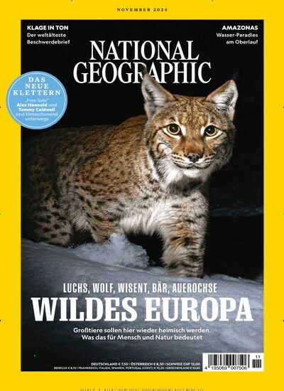 Titelbild der Ausgabe 11/2024 von National Geographic Deutschland. Diese Zeitschrift und viele weitere Reisemagazine, Freizeitmagazine und Wissensmagazine als Abo oder epaper bei United Kiosk online kaufen.