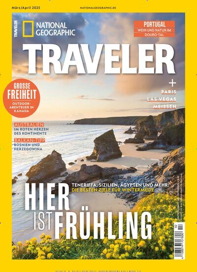 Titelbild der Ausgabe 2/2025 von National Geographic Traveler. Diese Zeitschrift und viele weitere Reisemagazine, Freizeitmagazine und Wissensmagazine als Abo oder epaper bei United Kiosk online kaufen.