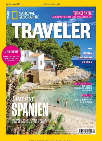 Titelbild der Ausgabe 4/2024 von National Geographic Traveler. Diese Zeitschrift und viele weitere Reisemagazine, Freizeitmagazine und Wissensmagazine als Abo oder epaper bei United Kiosk online kaufen.