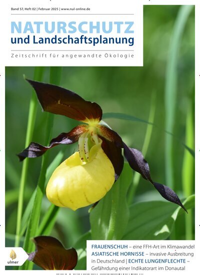 Titelbild der Ausgabe 2/2025 von Naturschutz und Landschaftsplanung. Diese Zeitschrift und viele weitere Naturzeitschriften, Landwirtschaftszeitungen und Umweltmagazine als Abo oder epaper bei United Kiosk online kaufen.