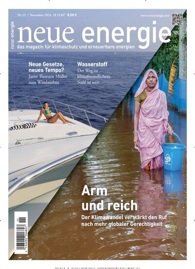 Titelbild der Ausgabe 11/2024 von neue energie. Diese Zeitschrift und viele weitere Wirtschaftsmagazine und Politikmagazine als Abo oder epaper bei United Kiosk online kaufen.