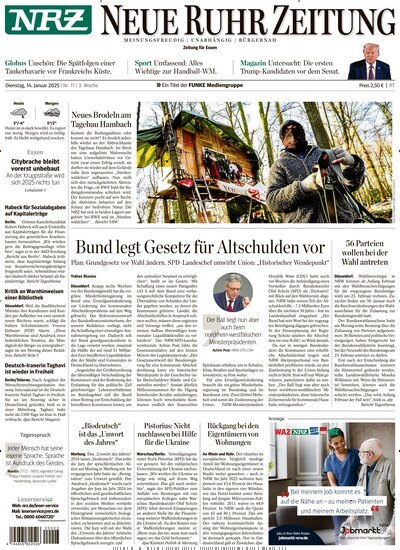 Titelbild der Ausgabe 11/2025 von Neue Ruhr Zeitung. Diese Zeitschrift und viele weitere Zeitungsabos als Abo oder epaper bei United Kiosk online kaufen.