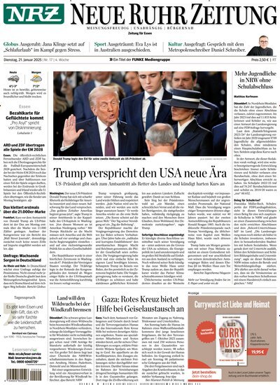 Titelbild der Ausgabe 16/2025 von Neue Ruhr Zeitung. Diese Zeitschrift und viele weitere Zeitungsabos als Abo oder epaper bei United Kiosk online kaufen.