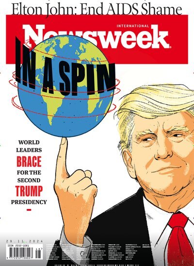 Titelbild der Ausgabe 36/2024 von Newsweek International. Diese Zeitschrift und viele weitere Wirtschaftsmagazine und Politikmagazine als Abo oder epaper bei United Kiosk online kaufen.