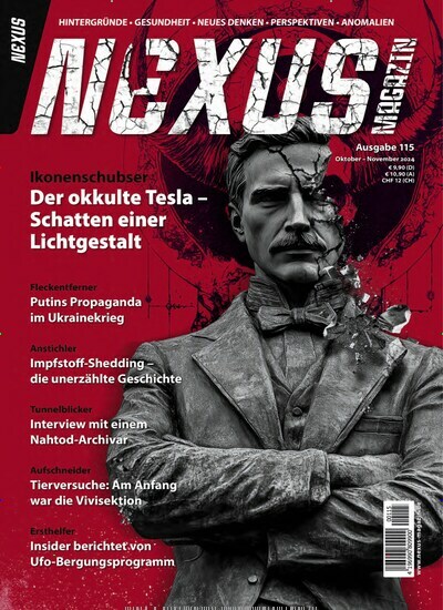 Titelbild der Ausgabe 115/2024 von Nexus Magazin. Diese Zeitschrift und viele weitere Reisemagazine, Freizeitmagazine und Wissensmagazine als Abo oder epaper bei United Kiosk online kaufen.