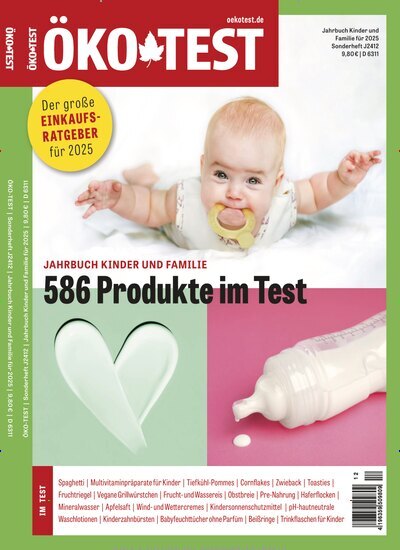 Titelbild der Ausgabe 12/2024 von ÖKO-TEST Jahrbuch Kinder und Familie. Diese Zeitschrift und viele weitere Elternzeitschriften und Tierzeitschriften als Abo oder epaper bei United Kiosk online kaufen.