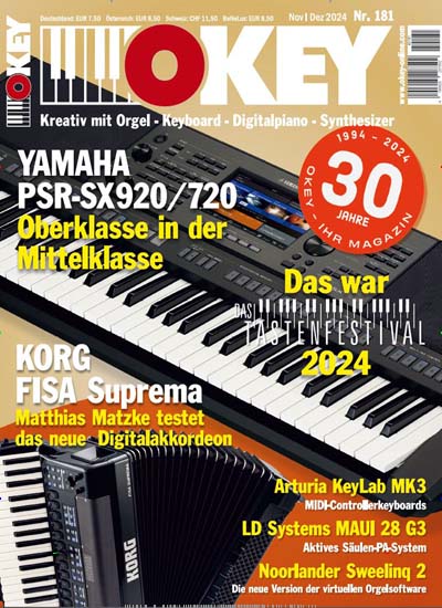 Titelbild der Ausgabe 181/2024 von OKEY. Diese Zeitschrift und viele weitere Reisemagazine, Freizeitmagazine und Wissensmagazine als Abo oder epaper bei United Kiosk online kaufen.