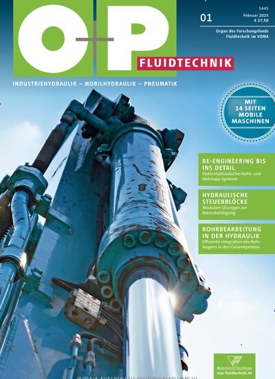 Titelbild der Ausgabe 1/2025 von O+P Fluidtechnik. Diese Zeitschrift und viele weitere Industriemagazine und Handwerkmagazine als Abo oder epaper bei United Kiosk online kaufen.