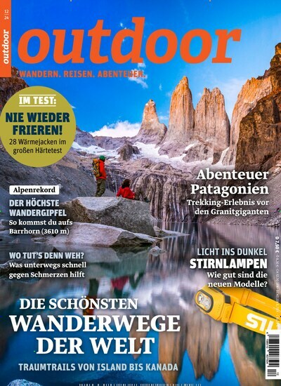 Titelbild der Ausgabe 12/2024 von Outdoor. Diese Zeitschrift und viele weitere Sportmagazine als Abo oder epaper bei United Kiosk online kaufen.